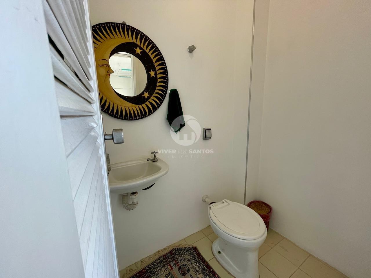 Apartamento de Frente, 3 Dormitórios, Suíte, Sacada e Vaga Demarcada no Embaré – Santos/SP em Embaré, Santos — foto 19