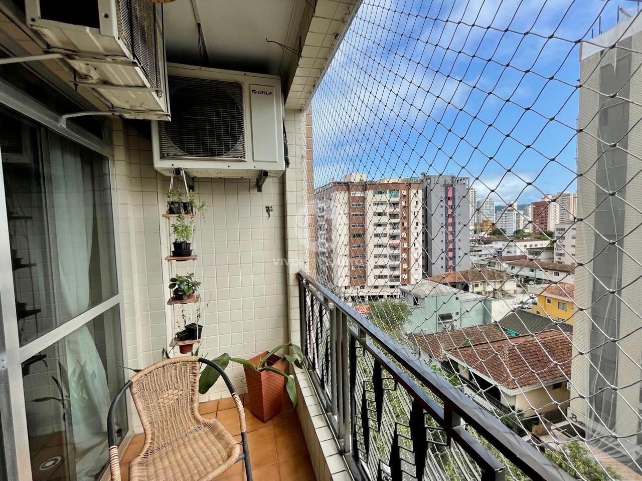 Apartamento de Frente, 3 Dormitórios, Suíte, Sacada e Vaga Demarcada no Embaré – Santos/SP em Embaré, Santos — foto 5