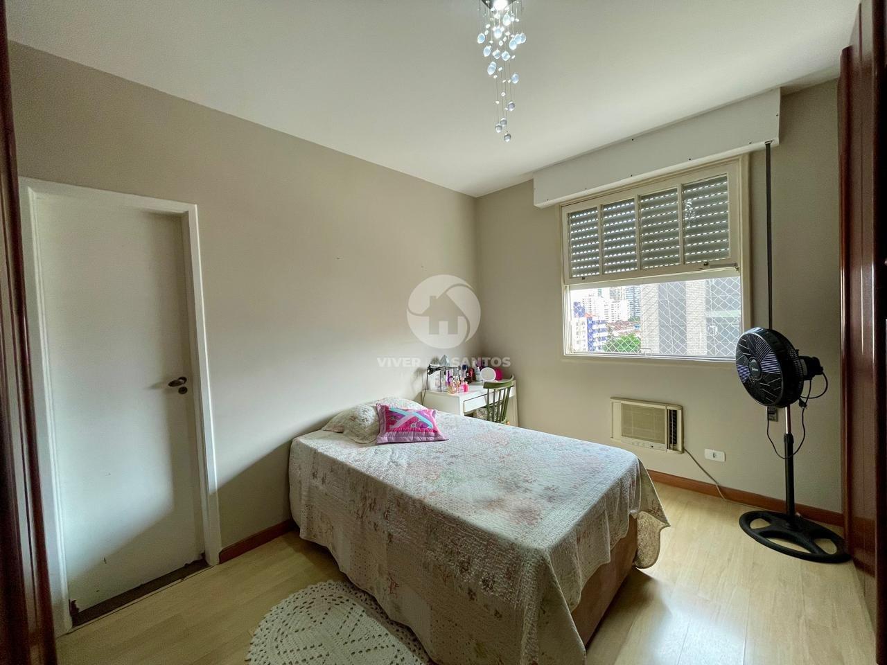Apartamento de Frente, 3 Dormitórios, Suíte, Sacada e Vaga Demarcada no Embaré – Santos/SP em Embaré, Santos — foto 7