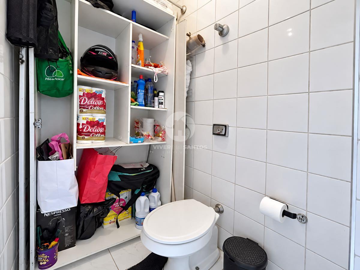 Apartamento, 2 Dormitórios, sendo 1 suíte, Dependência de Serviço, Vaga e Portaria 24h no Campo Grande – Santos/SP em Campo Grande, Santos — foto 12