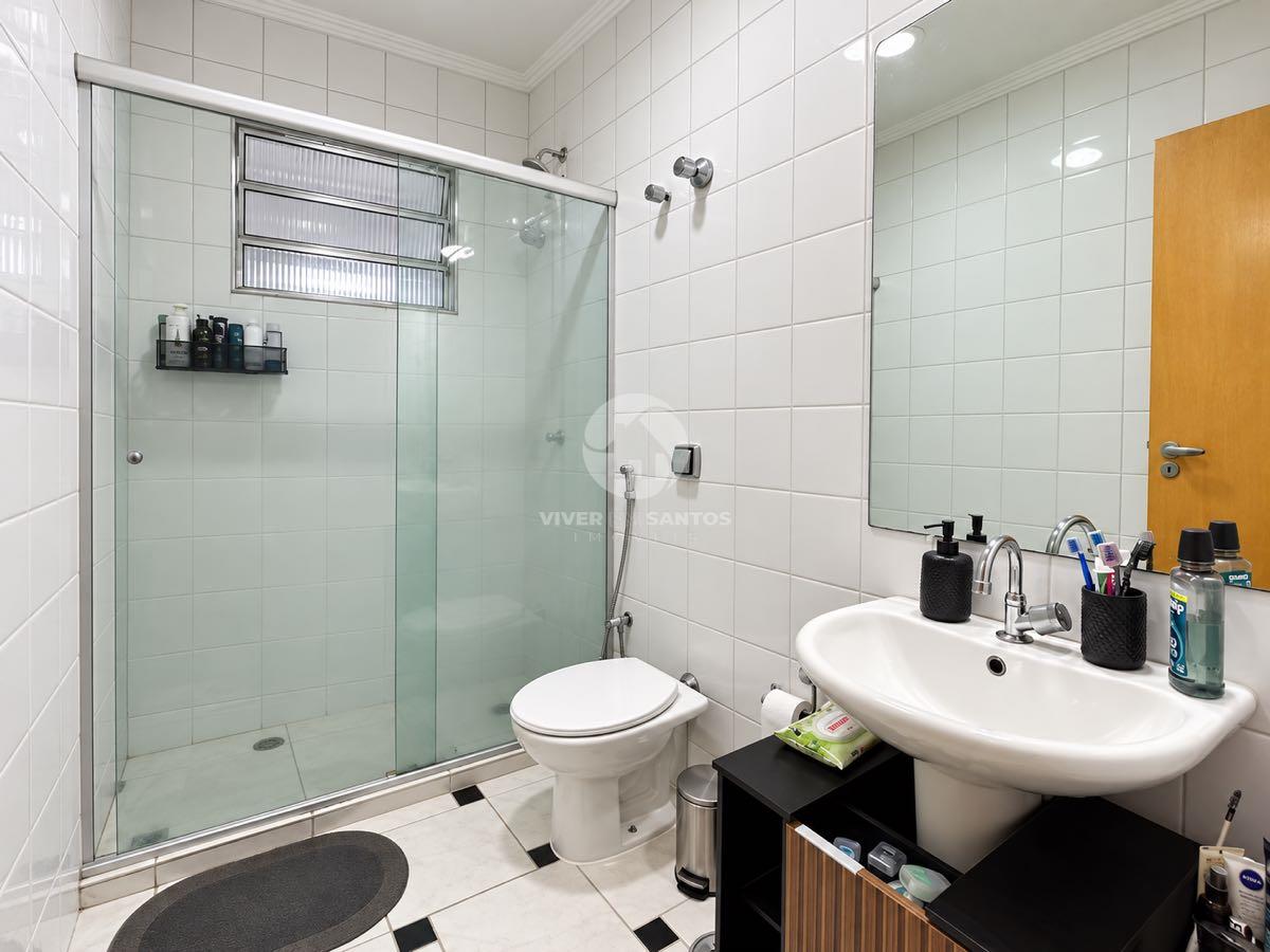 Apartamento, 2 Dormitórios, sendo 1 suíte, Dependência de Serviço, Vaga e Portaria 24h no Campo Grande – Santos/SP em Campo Grande, Santos — foto 4
