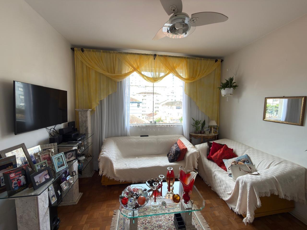 Apartamento, 2 Dormitórios, Vista Livre e Vaga Demarcada no Embaré – Santos/SP em Embaré, Santos — foto 2