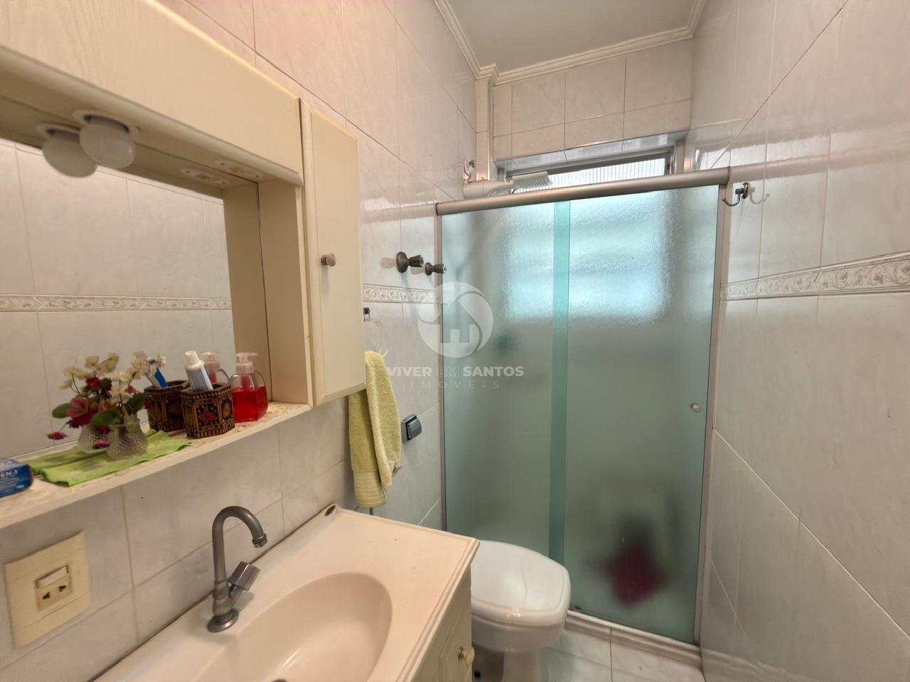 Apartamento de Frente, 63 m², 2 Dormitórios e na Quadra da Praia no Boqueirão – Santos/SP em Boqueirão, Santos — foto 9