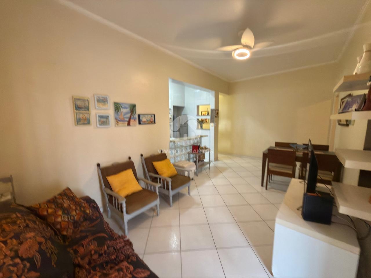 Apartamento de Frente, 63 m², 2 Dormitórios e na Quadra da Praia no Boqueirão – Santos/SP em Boqueirão, Santos — foto 4