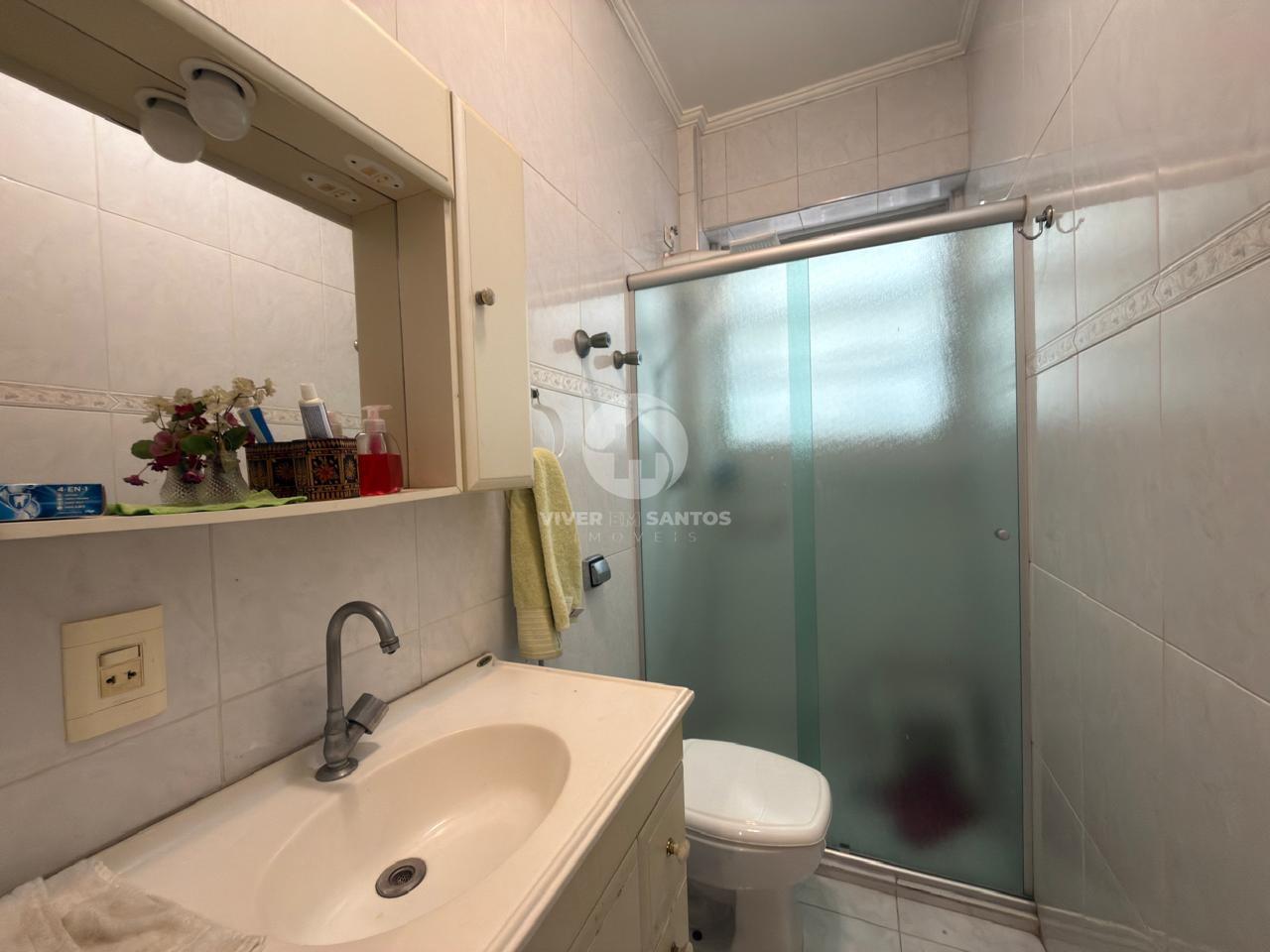 Apartamento de Frente, 63 m², 2 Dormitórios e na Quadra da Praia no Boqueirão – Santos/SP em Boqueirão, Santos — foto 8