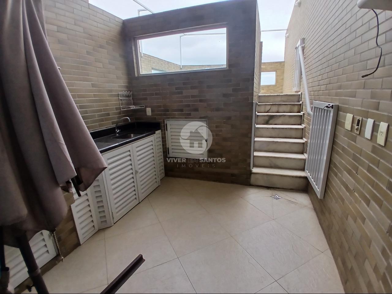 Cobertura, 4 Suítes, Piscina Privativa, Churrasqueira e 3 Vagas no Embaré – Santos/SP em Embaré, Santos — foto 3