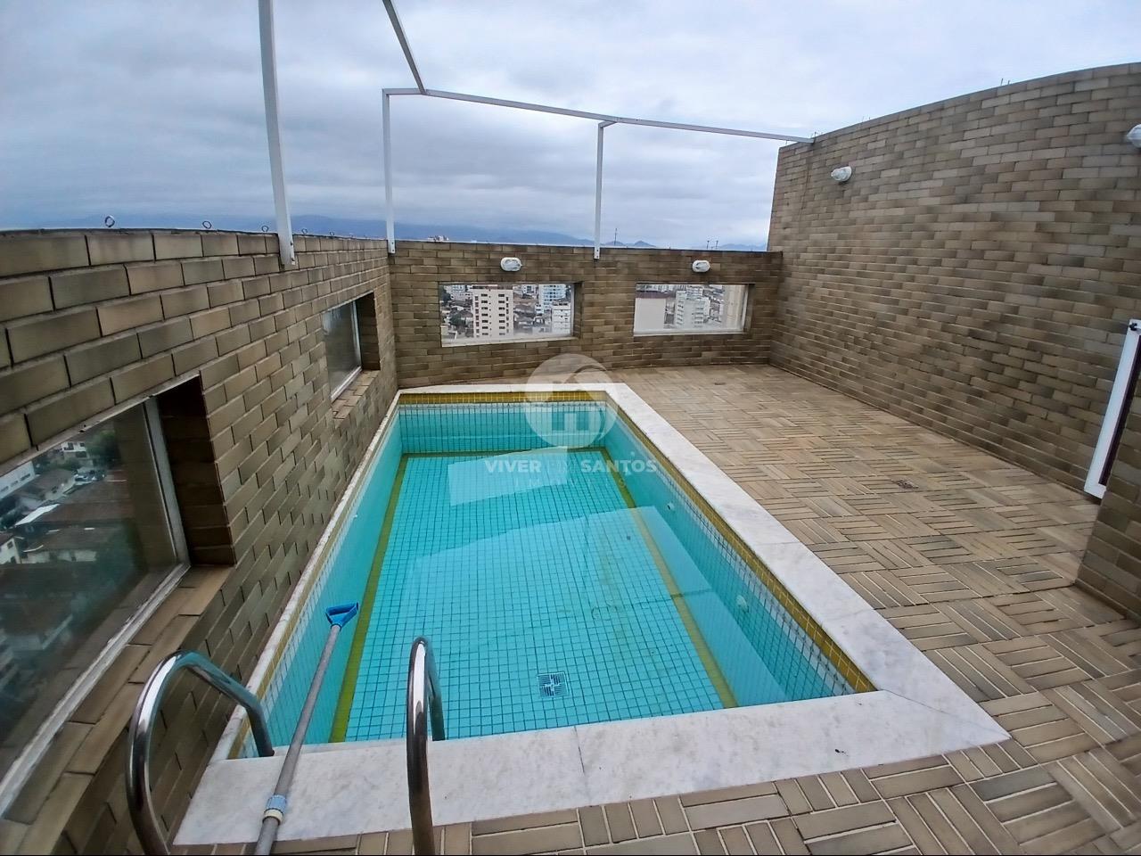Cobertura, 4 Suítes, Piscina Privativa, Churrasqueira e 3 Vagas no Embaré – Santos/SP em Embaré, Santos — foto 2