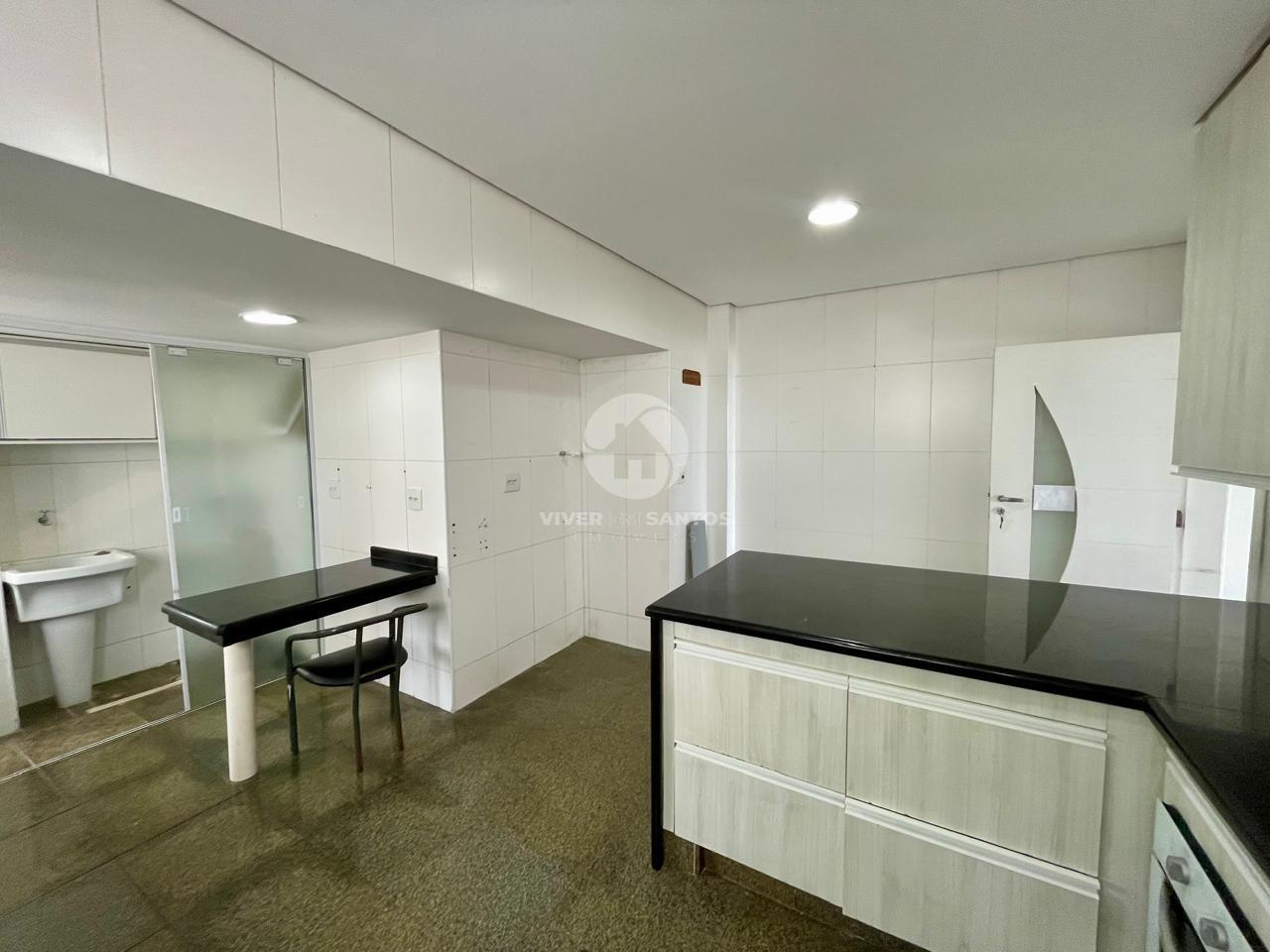 Apartamento Pé na Areia, 3 Dormitórios, Suíte, Vista para o Mar e 2 Vagas no José Menino – Santos/SP em José Menino, Santos — foto 18