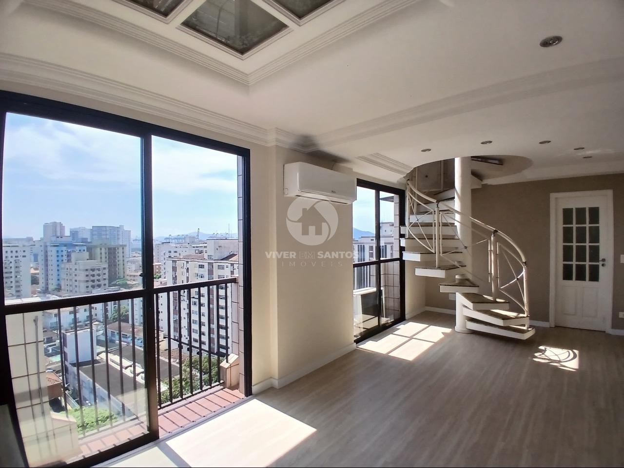 Cobertura Duplex, 3 Dormitórios, Suíte, Piscina Privativa e 3 Vagas no Embaré – Santos/SP em Embaré, Santos — foto 5