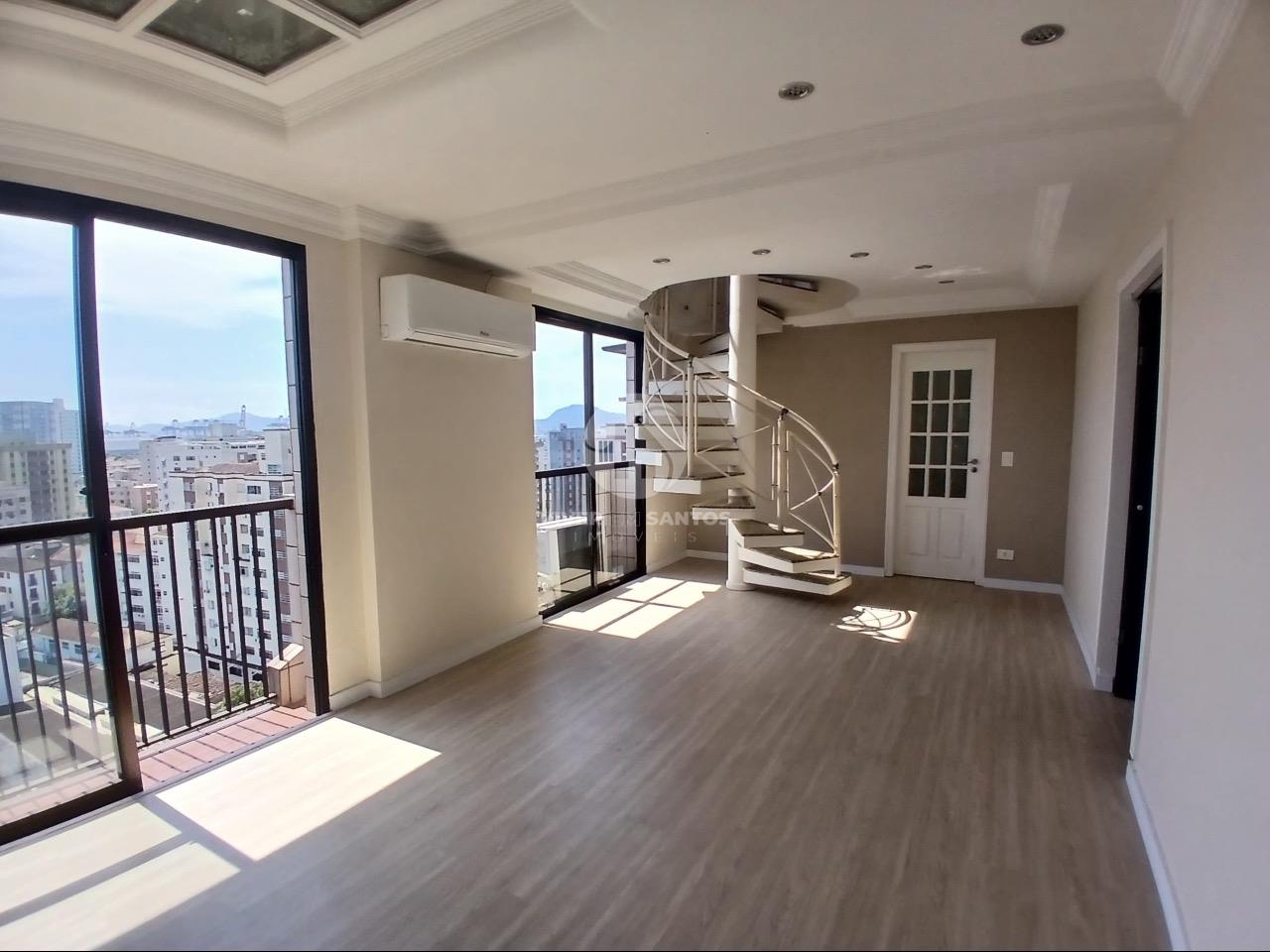 Cobertura Duplex, 3 Dormitórios, Suíte, Piscina Privativa e 3 Vagas no Embaré – Santos/SP em Embaré, Santos — foto 2