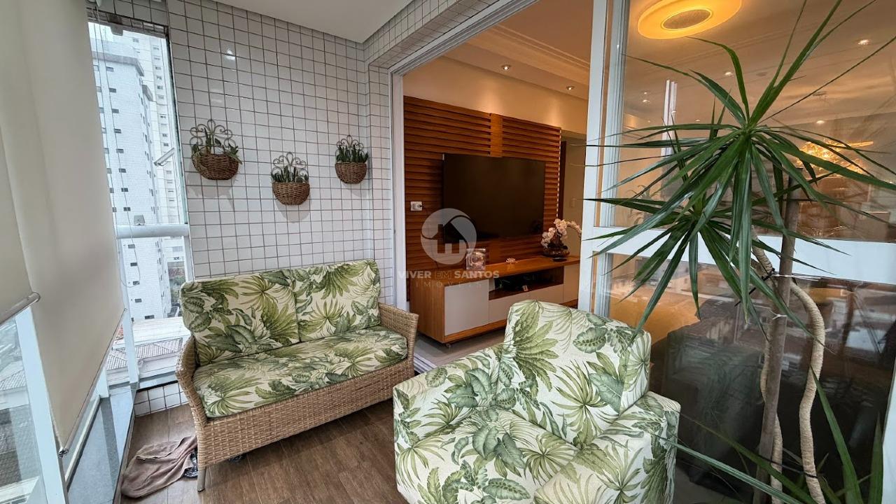 Apartamento 3 Dormitórios, Suíte, Varanda Vista Mar e Lazer Completo a 1 Quadra da Praia – Santos/SP em Embaré, Santos — foto 10
