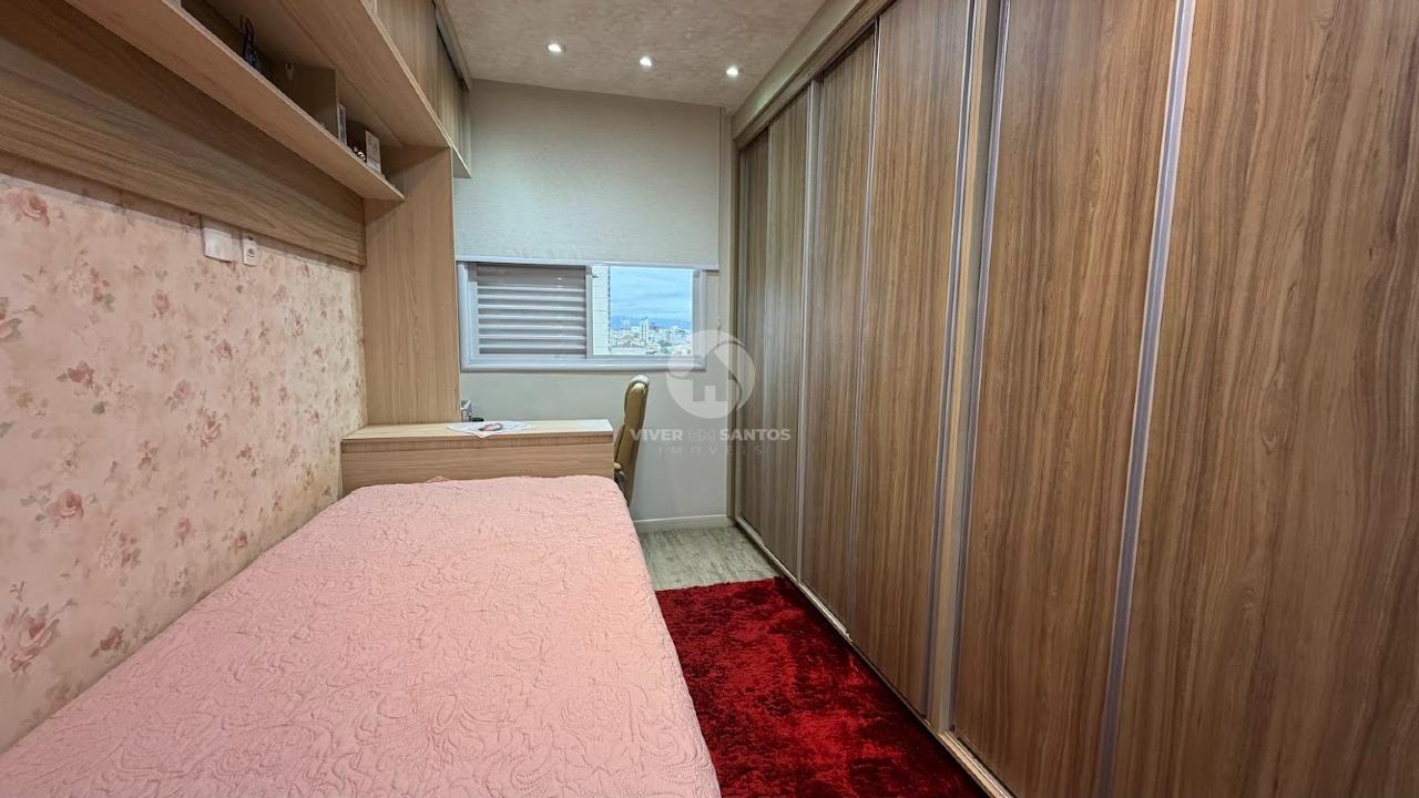 Apartamento 3 Dormitórios, Suíte, Varanda Vista Mar e Lazer Completo a 1 Quadra da Praia – Santos/SP em Embaré, Santos — foto 16