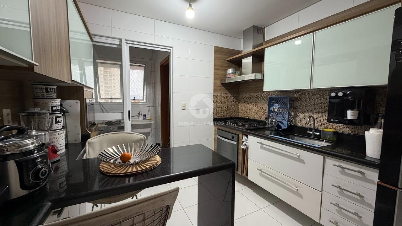 Apartamento 3 Dormitórios, Suíte, Varanda Vista Mar e Lazer Completo a 1 Quadra da Praia – Santos/SP em Embaré, Santos — foto 23