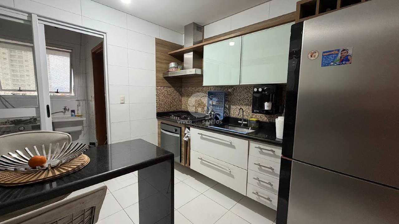 Apartamento 3 Dormitórios, Suíte, Varanda Vista Mar e Lazer Completo a 1 Quadra da Praia – Santos/SP em Embaré, Santos — foto 22
