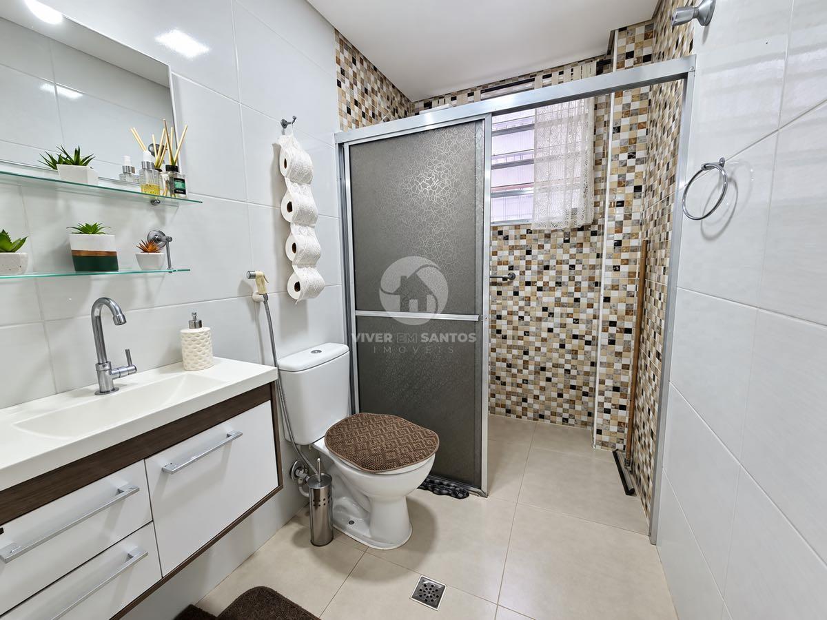 Apartamento Térreo 71 m², 2 Dormitórios, Varanda e Vaga de Garagem no Embaré – Santos/SP em Embaré, Santos — foto 12