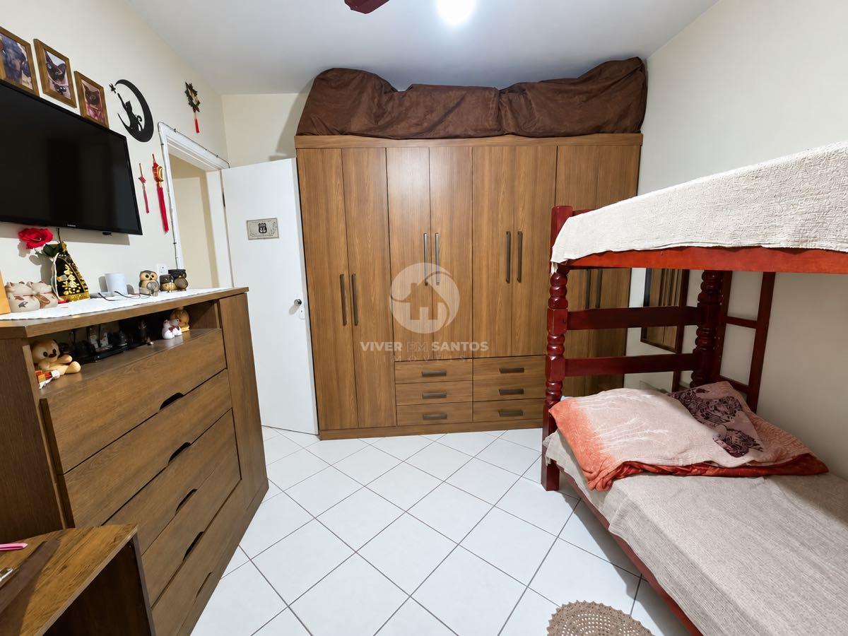 Apartamento Térreo 71 m², 2 Dormitórios, Varanda e Vaga de Garagem no Embaré – Santos/SP em Embaré, Santos — foto 6