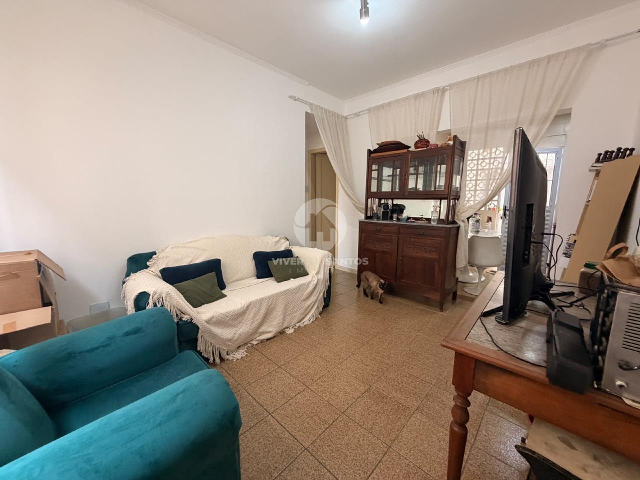 Apartamento 2 Dormitórios, Sala 2 Ambientes e Banheiro Reformado no Gonzaga – Santos/SP em Gonzaga, Santos — foto 2