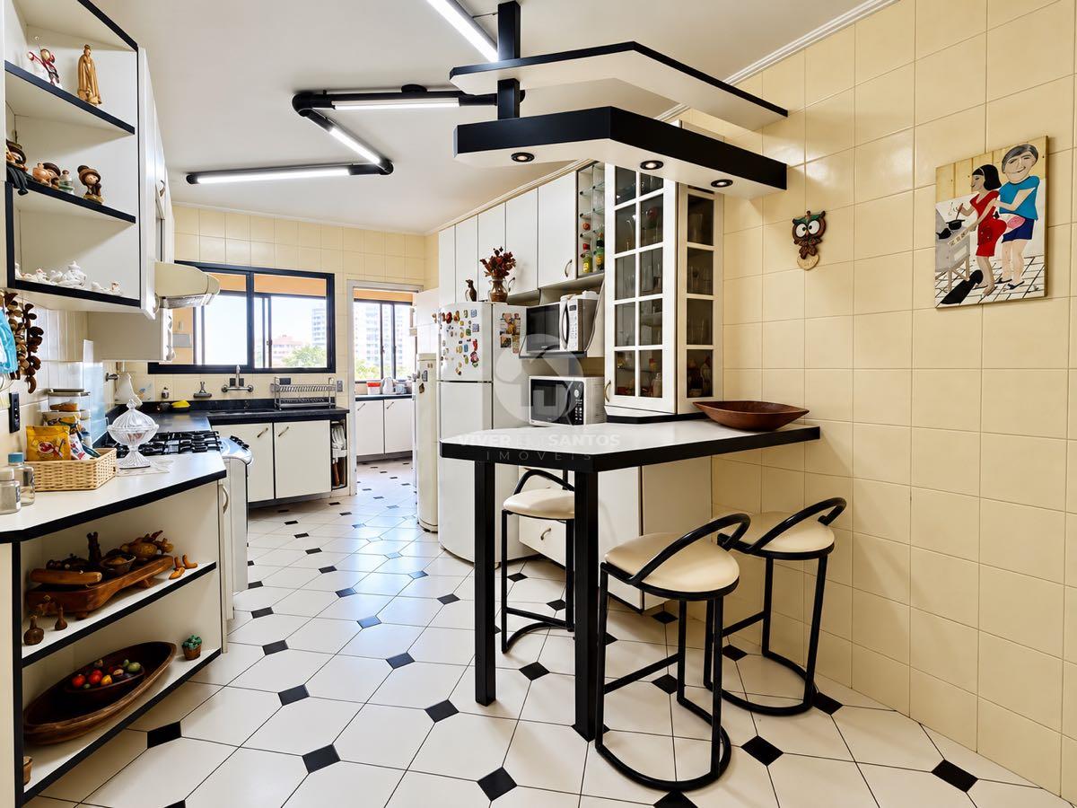 Apartamento de Frente 273 m², 3 Dormitórios, Suíte, Varanda Gourmet e 2 Vagas no Campo Grande – Santos/SP em Campo Grande, Santos — foto 13