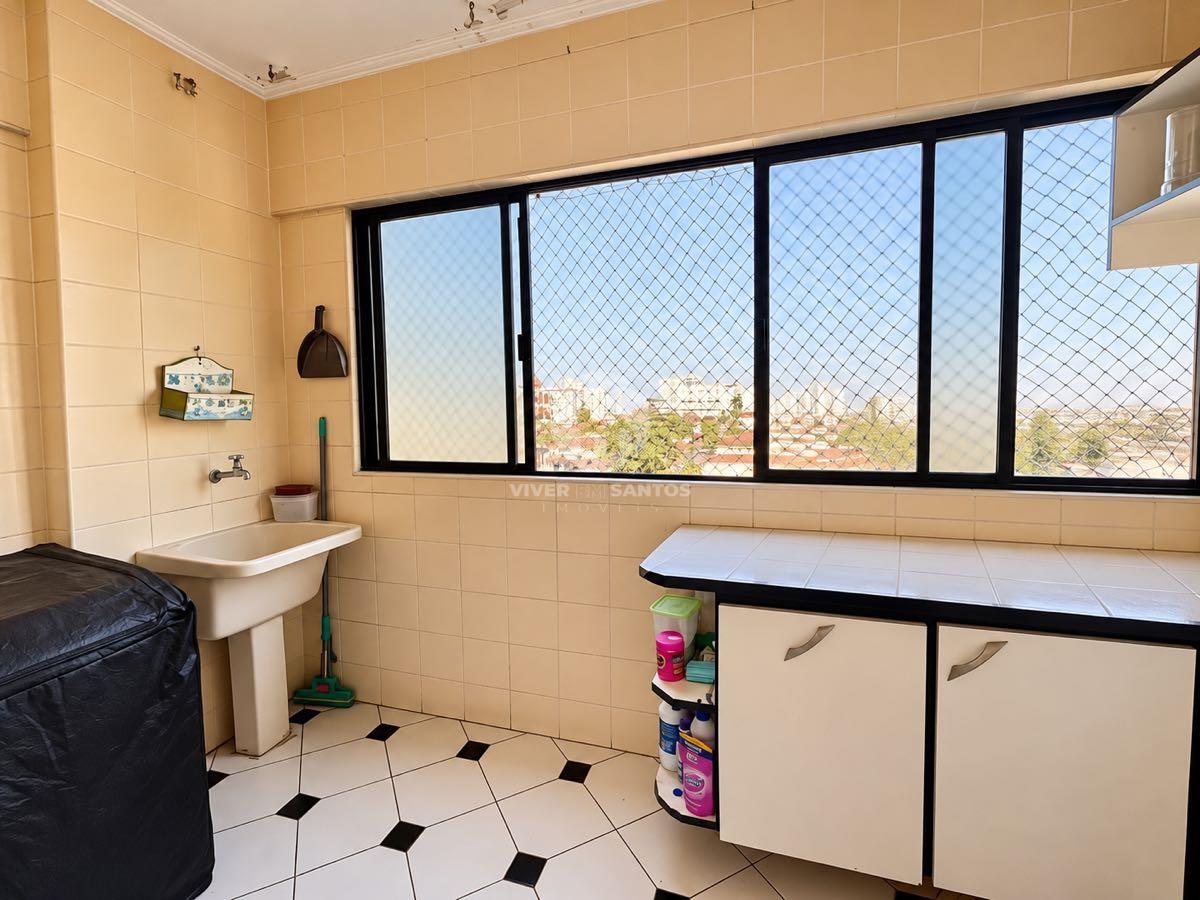 Apartamento de Frente 273 m², 3 Dormitórios, Suíte, Varanda Gourmet e 2 Vagas no Campo Grande – Santos/SP em Campo Grande, Santos — foto 18