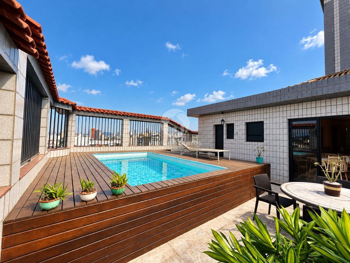 Apartamento de Frente 273 m², 3 Dormitórios, Suíte, Varanda Gourmet e 2 Vagas no Campo Grande – Santos/SP em Campo Grande, Santos — foto 2