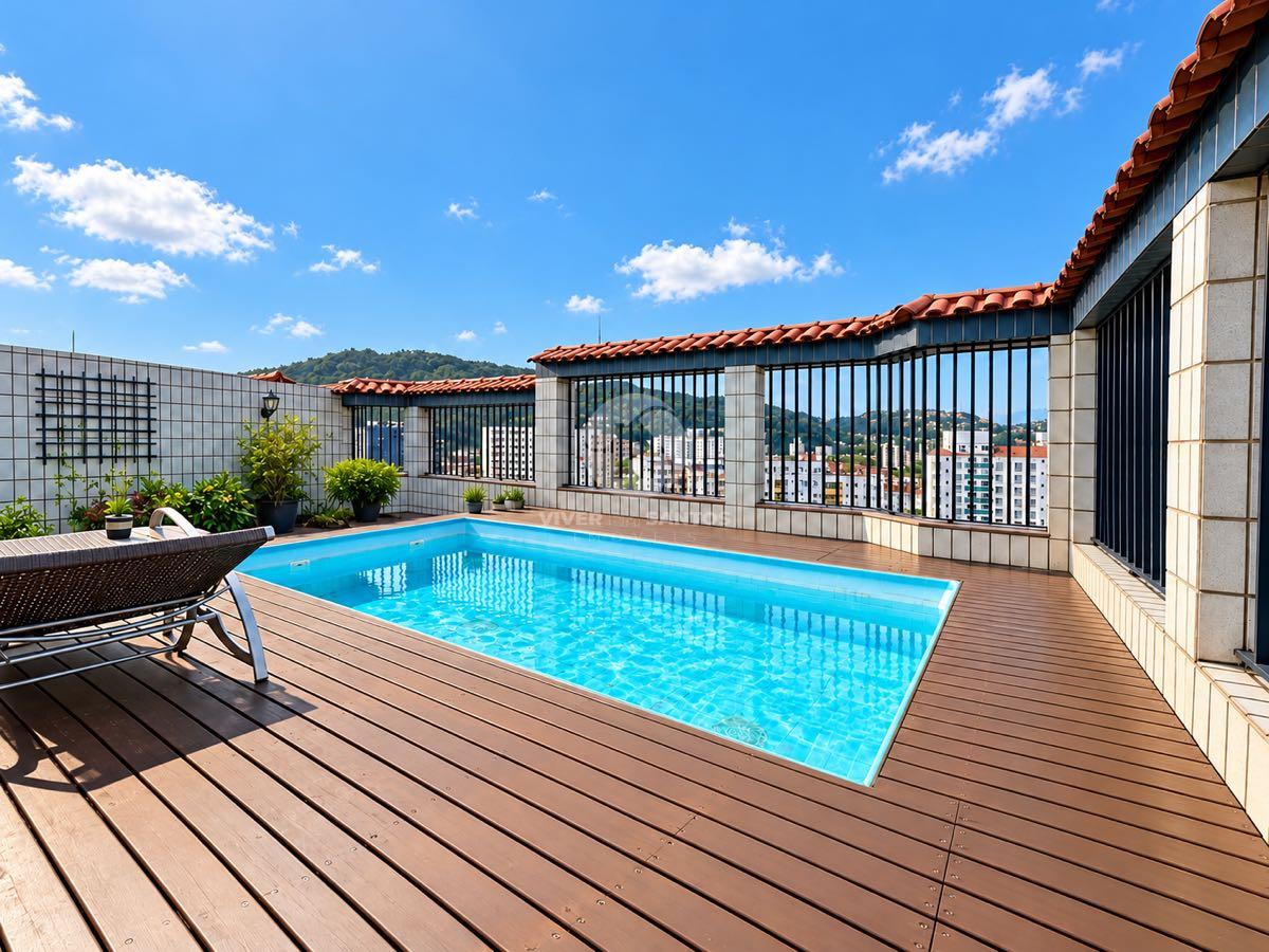 Apartamento de Frente 273 m², 3 Dormitórios, Suíte, Varanda Gourmet e 2 Vagas no Campo Grande – Santos/SP em Campo Grande, Santos — foto 6