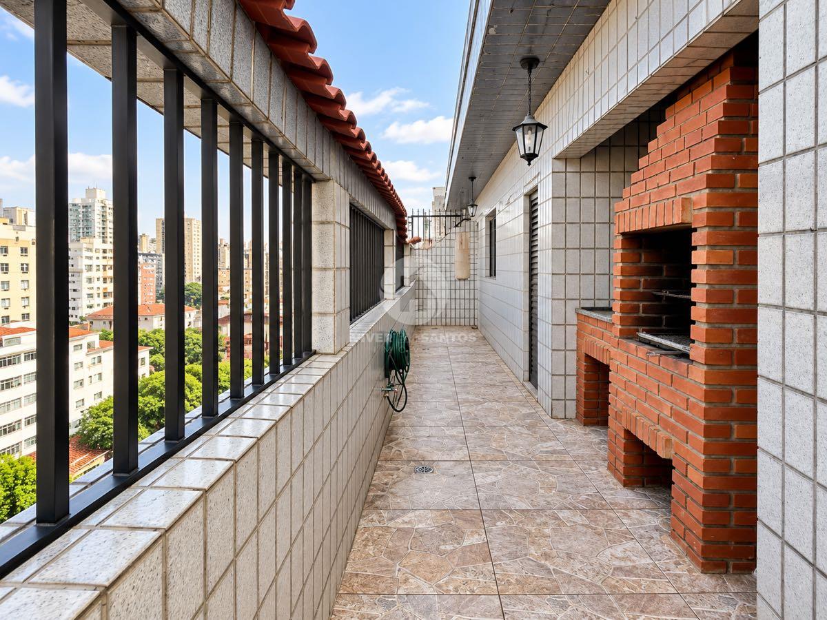 Apartamento de Frente 273 m², 3 Dormitórios, Suíte, Varanda Gourmet e 2 Vagas no Campo Grande – Santos/SP em Campo Grande, Santos — foto 10