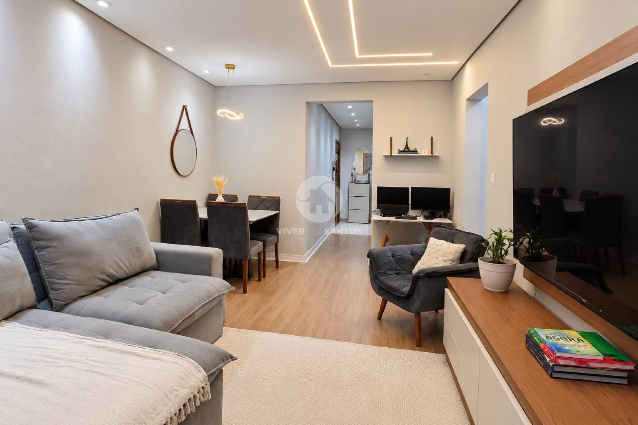 Apartamento 2 Dormitórios, Suíte, Planejados e Vaga no Campo Grande – Santos/SP em Campo Grande, Santos — foto 3