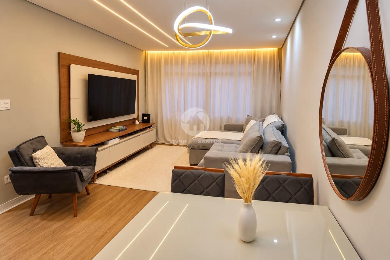 Apartamento 2 Dormitórios, Suíte, Planejados e Vaga no Campo Grande – Santos/SP em Campo Grande, Santos — foto 2