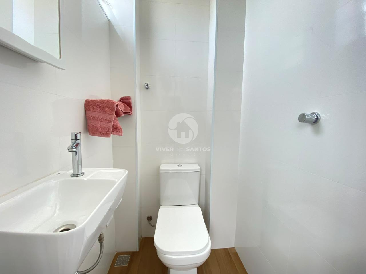 Apartamento Reformado, 2 Dormitórios com Vista Mar, Cozinha Planejada e Portaria 24h – Santos/SP em Aparecida, Santos — foto 24