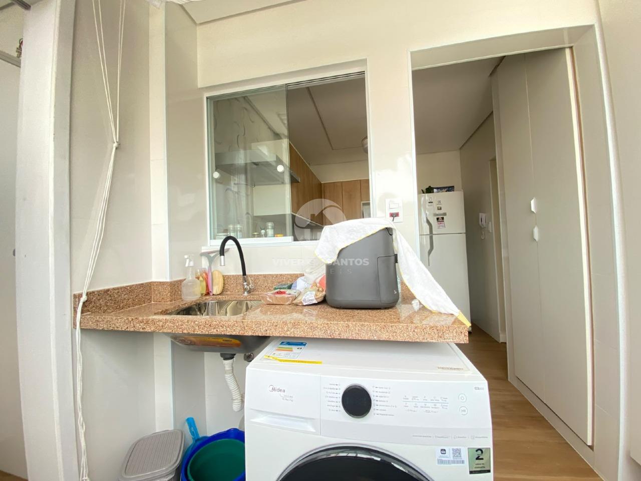 Apartamento Reformado, 2 Dormitórios com Vista Mar, Cozinha Planejada e Portaria 24h – Santos/SP em Aparecida, Santos — foto 21