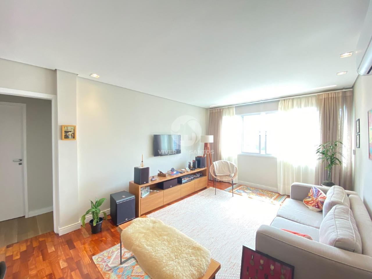 Apartamento Reformado, 2 Dormitórios com Vista Mar, Cozinha Planejada e Portaria 24h – Santos/SP em Aparecida, Santos — foto 3