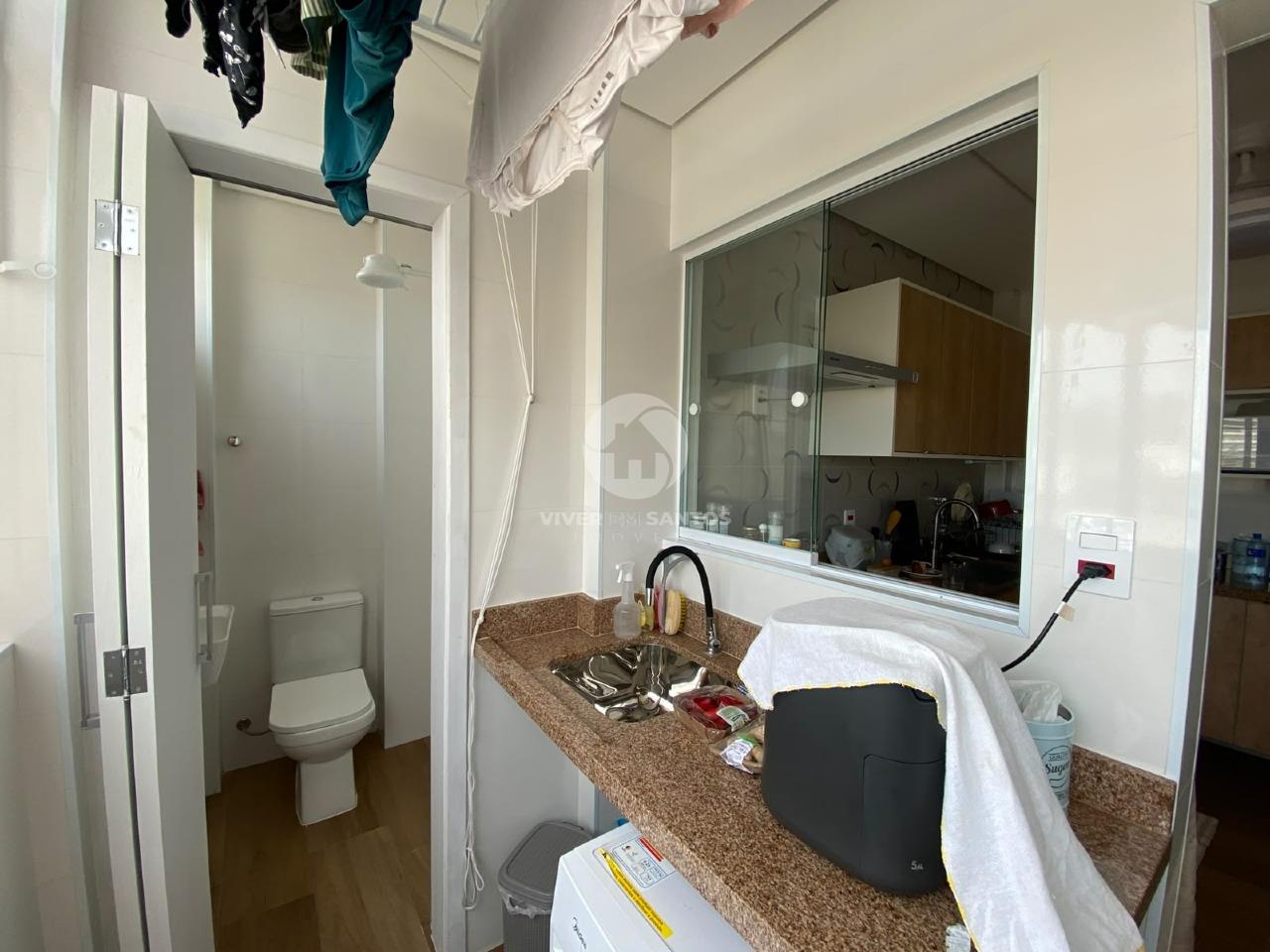 Apartamento Reformado, 2 Dormitórios com Vista Mar, Cozinha Planejada e Portaria 24h – Santos/SP em Aparecida, Santos — foto 23