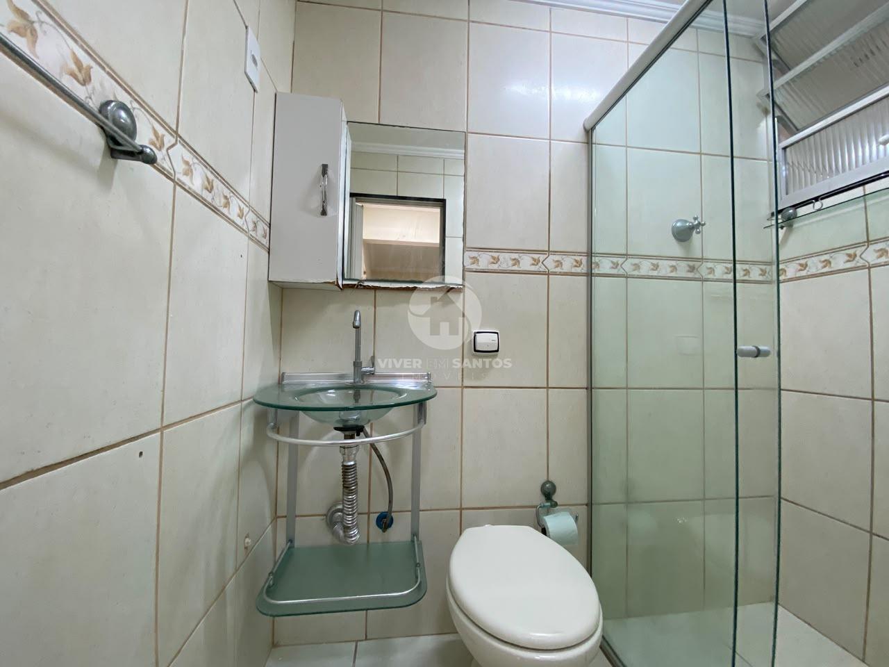 Apartamento 2 Dormitórios, Vaga Coletiva em Prédio Frente Mar no Boqueirão – Santos/SP em Boqueirão, Santos — foto 12