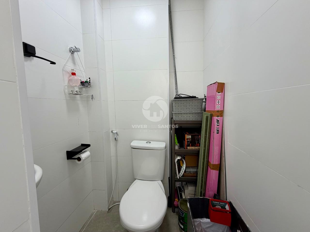 Apartamento 3 Dormitórios, Suíte, Vista para a Igreja do Embaré e Vaga Demarcada no Embaré =– Santos/SP em Boqueirão, Santos — foto 27