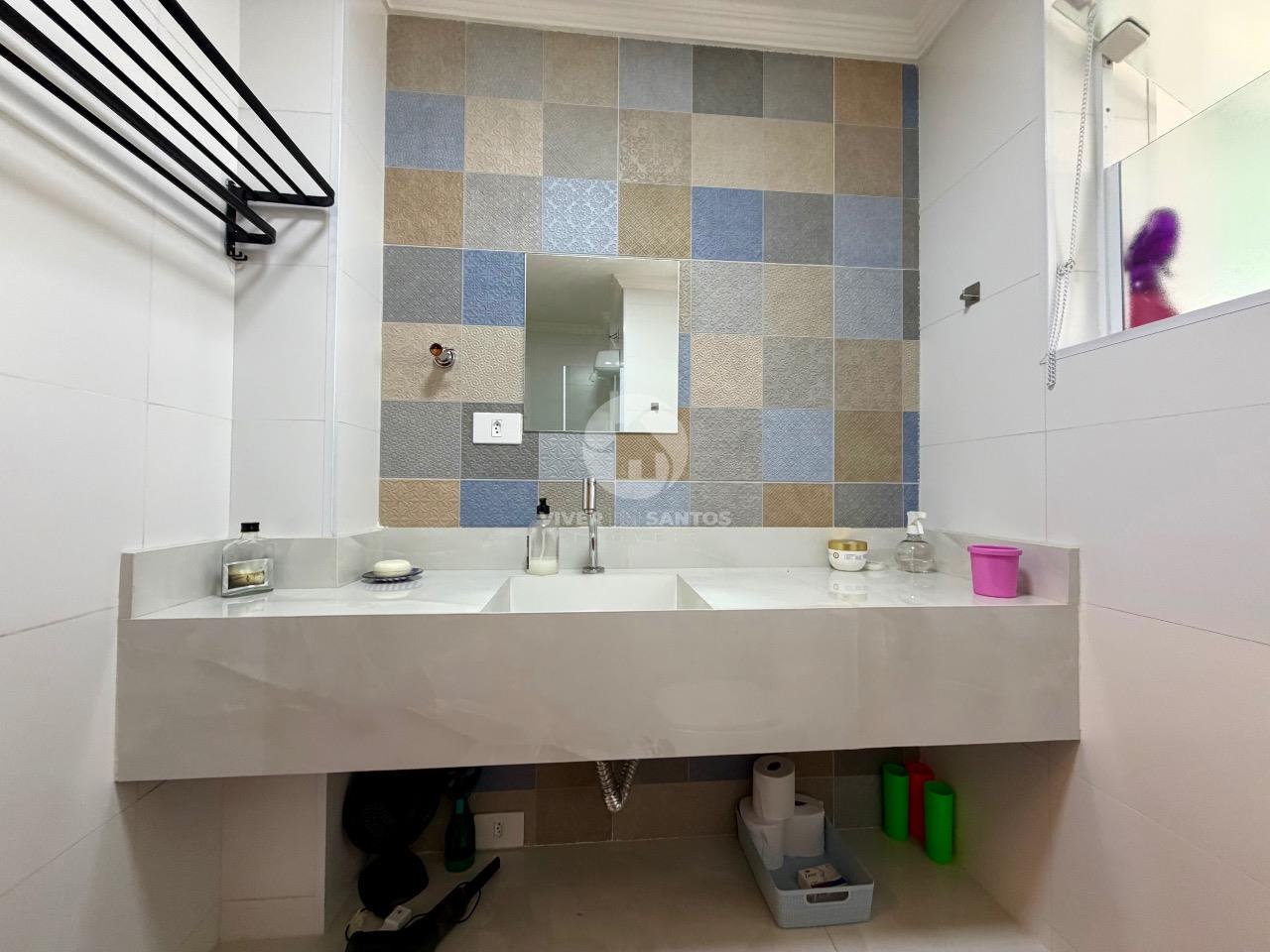 Apartamento 3 Dormitórios, Suíte, Vista para a Igreja do Embaré e Vaga Demarcada no Embaré =– Santos/SP em Boqueirão, Santos — foto 15