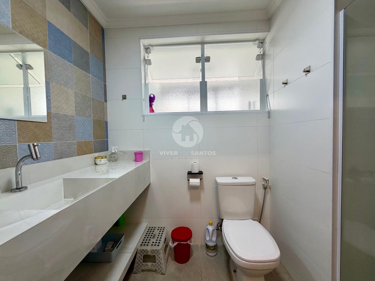 Apartamento 3 Dormitórios, Suíte, Vista para a Igreja do Embaré e Vaga Demarcada no Embaré =– Santos/SP em Boqueirão, Santos — foto 16