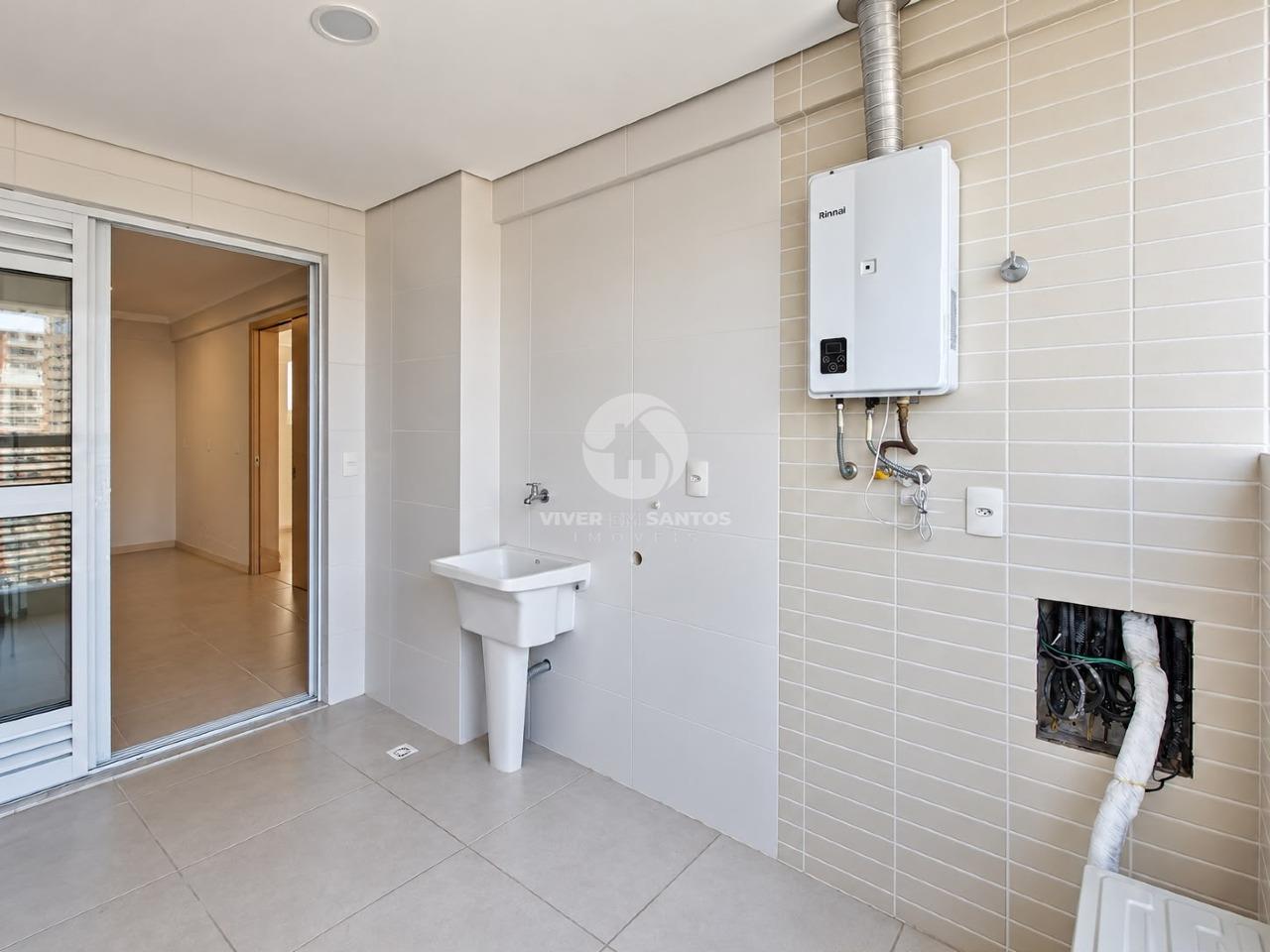 Apartamento 3 Dormitórios, Suíte, Varanda Vista Mar e Lazer Completo no Gonzaga – Santos/SP em Gonzaga, Santos — foto 14