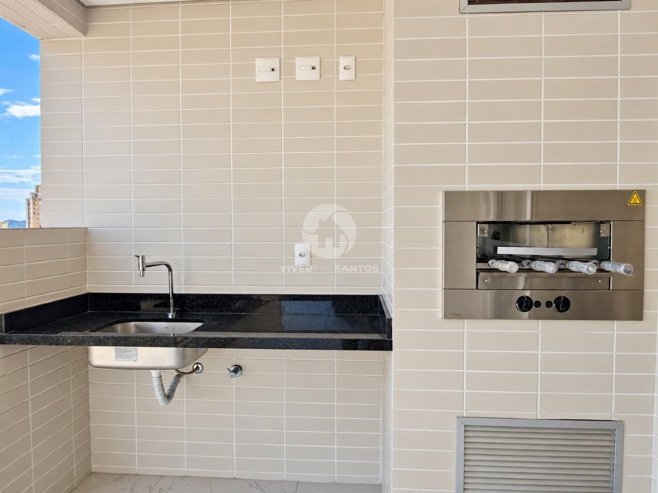 Apartamento 3 Dormitórios, Suíte, Varanda Vista Mar e Lazer Completo no Gonzaga – Santos/SP em Gonzaga, Santos — foto 11