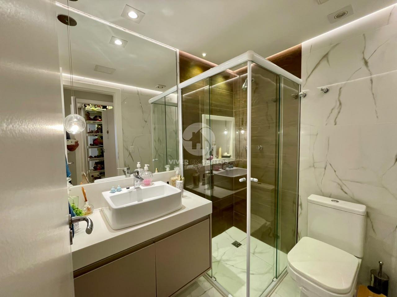 Apartamento Garden 2 Dormitórios, Suíte Master, Área Privativa e 2 Vagas no José Menino – Santos/SP em José Menino, Santos — foto 14