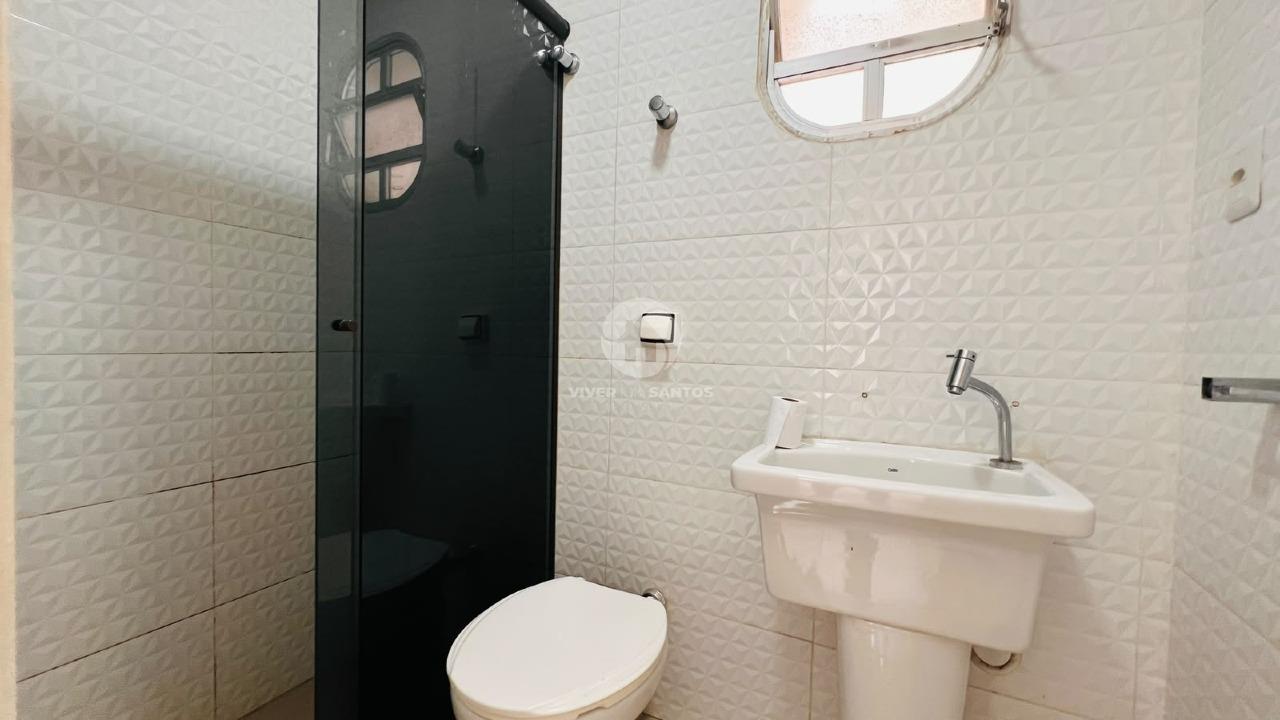 Apartamento Porteira Fechada, 2 Dormitórios, Suíte Ampliada e Vaga Demarcada a 50 Metros da Praia – Santos/SP em Aparecida, Santos — foto 17