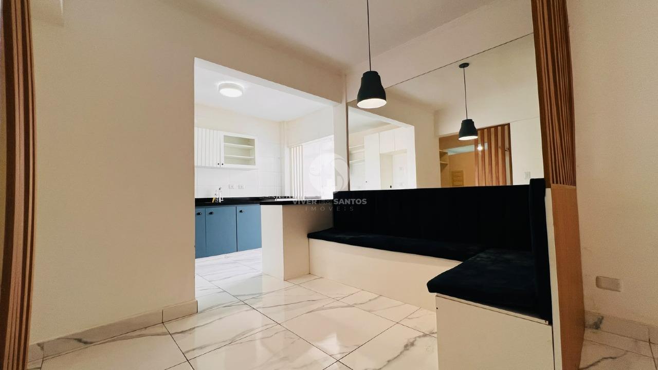 Apartamento Porteira Fechada, 2 Dormitórios, Suíte Ampliada e Vaga Demarcada a 50 Metros da Praia – Santos/SP em Aparecida, Santos — foto 3