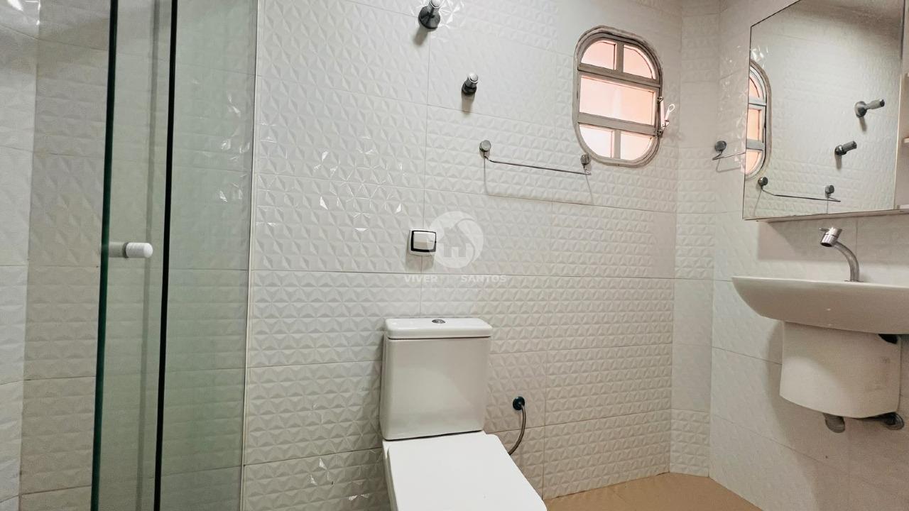 Apartamento Porteira Fechada, 2 Dormitórios, Suíte Ampliada e Vaga Demarcada a 50 Metros da Praia – Santos/SP em Aparecida, Santos — foto 13