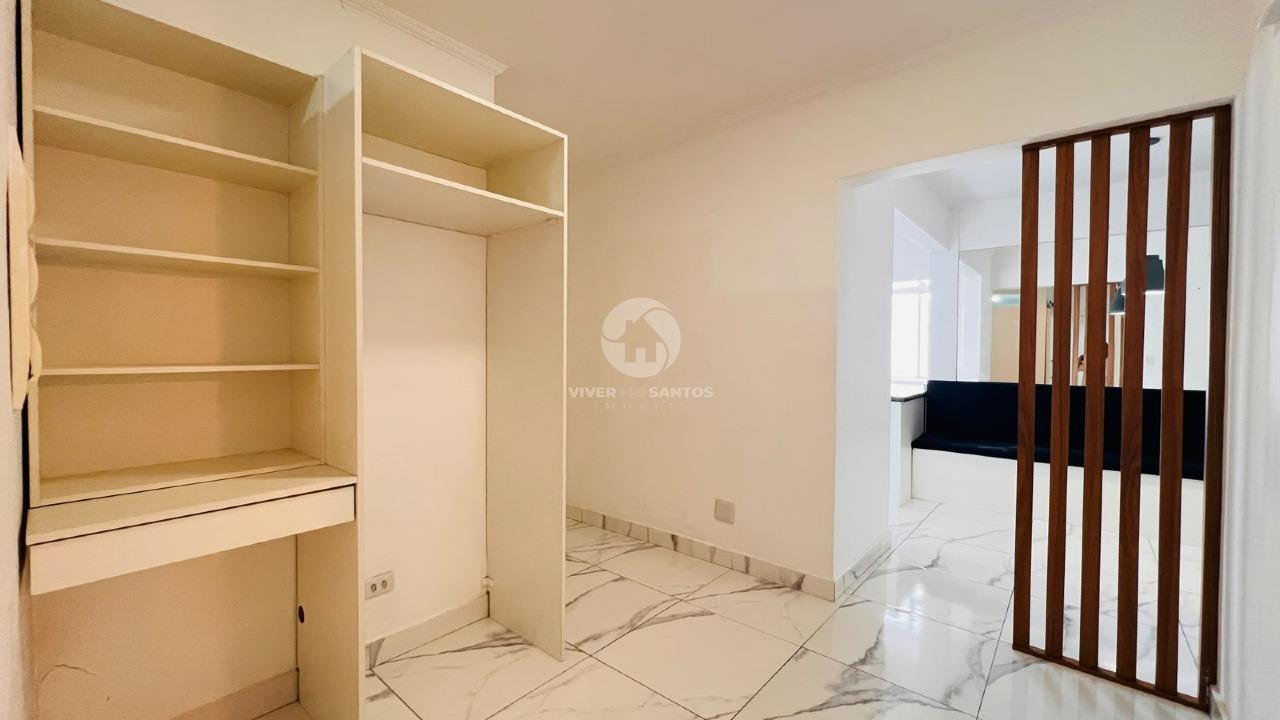 Apartamento Porteira Fechada, 2 Dormitórios, Suíte Ampliada e Vaga Demarcada a 50 Metros da Praia – Santos/SP em Aparecida, Santos — foto 4