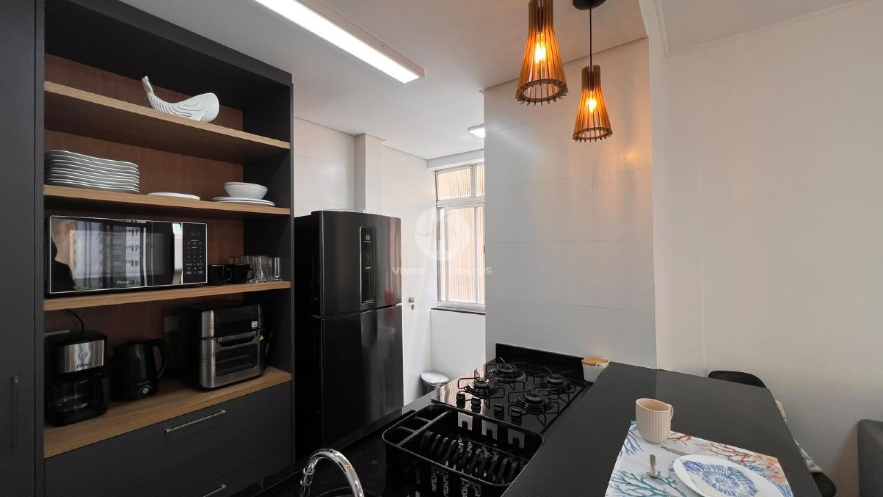 Apartamento Frente Mar, Porteira Fechada, 1 Suíte, Vista Mar e Reformado no Embaré – Santos/SP em Embaré, Santos — foto 15