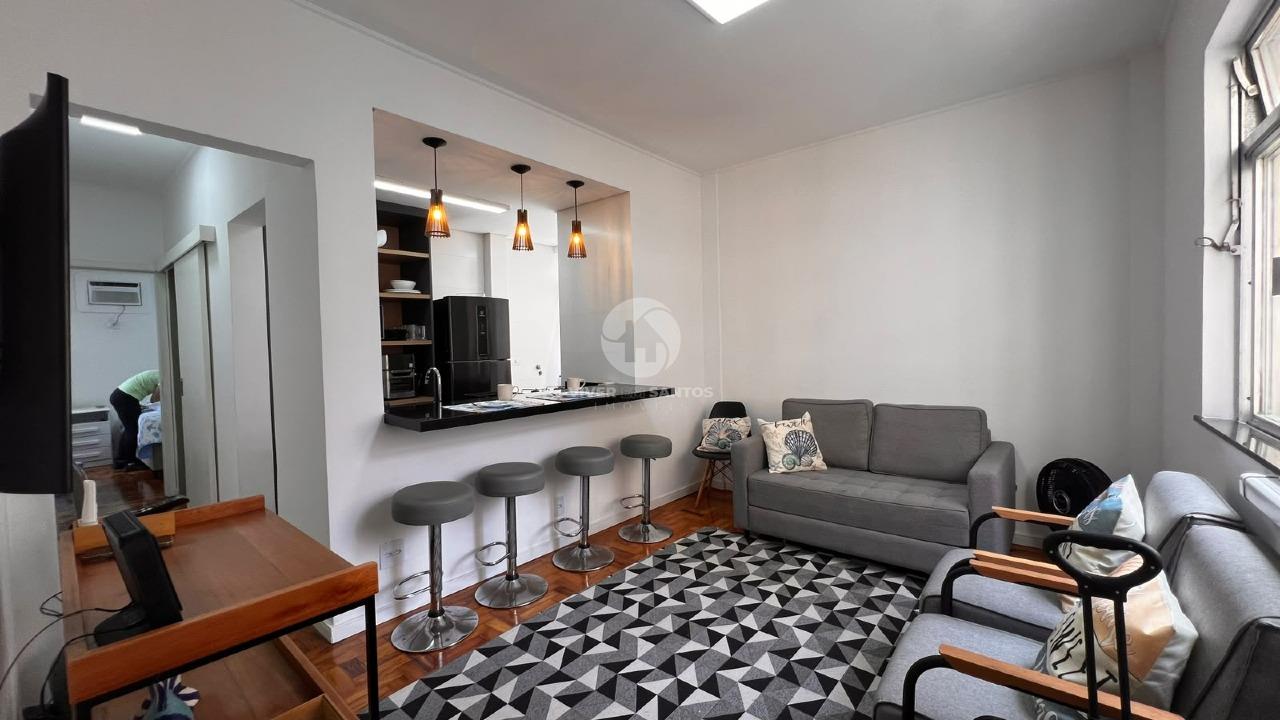 Apartamento Frente Mar, Porteira Fechada, 1 Suíte, Vista Mar e Reformado no Embaré – Santos/SP em Embaré, Santos — foto 4
