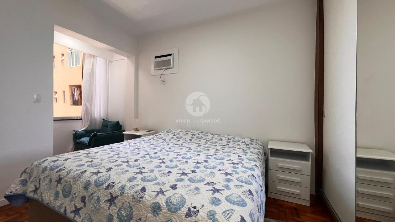 Apartamento Frente Mar, Porteira Fechada, 1 Suíte, Vista Mar e Reformado no Embaré – Santos/SP em Embaré, Santos — foto 10
