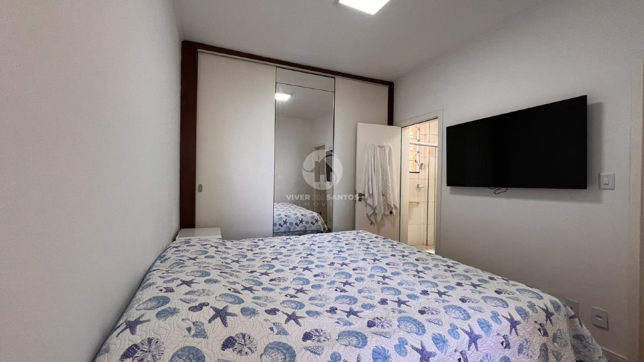 Apartamento Frente Mar, Porteira Fechada, 1 Suíte, Vista Mar e Reformado no Embaré – Santos/SP em Embaré, Santos — foto 11