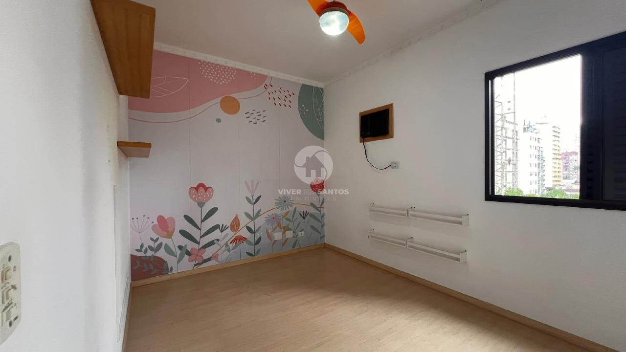 Apartamento 3 Dormitórios, Suíte, Varanda Vista Livre e 2 Vagas Demarcadas – Santos/SP em Gonzaga, Santos — foto 12