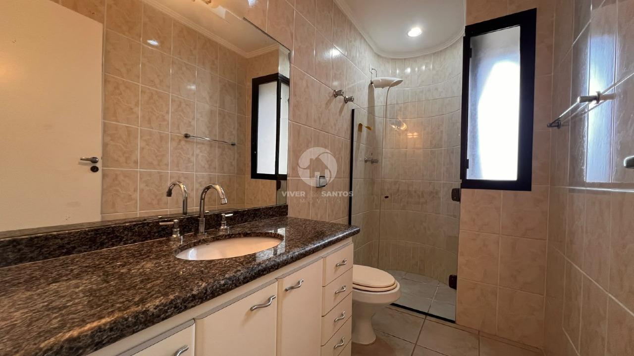 Apartamento 3 Dormitórios, Suíte, Varanda Vista Livre e 2 Vagas Demarcadas – Santos/SP em Gonzaga, Santos — foto 11