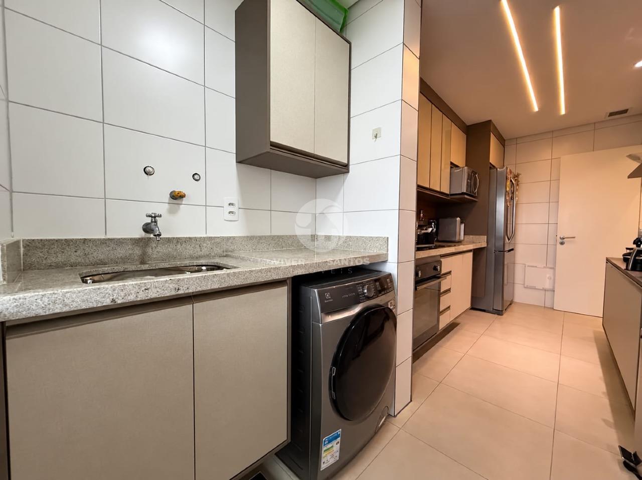 Apartamento 3 Dormitórios, 2 Suítes, Varanda Gourmet, Vista Livre e 2 Vagas no Embaré – Santos/SP em Embaré, Santos — foto 18